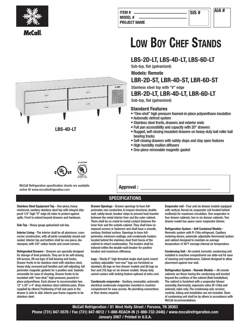 McCall LBR-2D-LT Specifications
