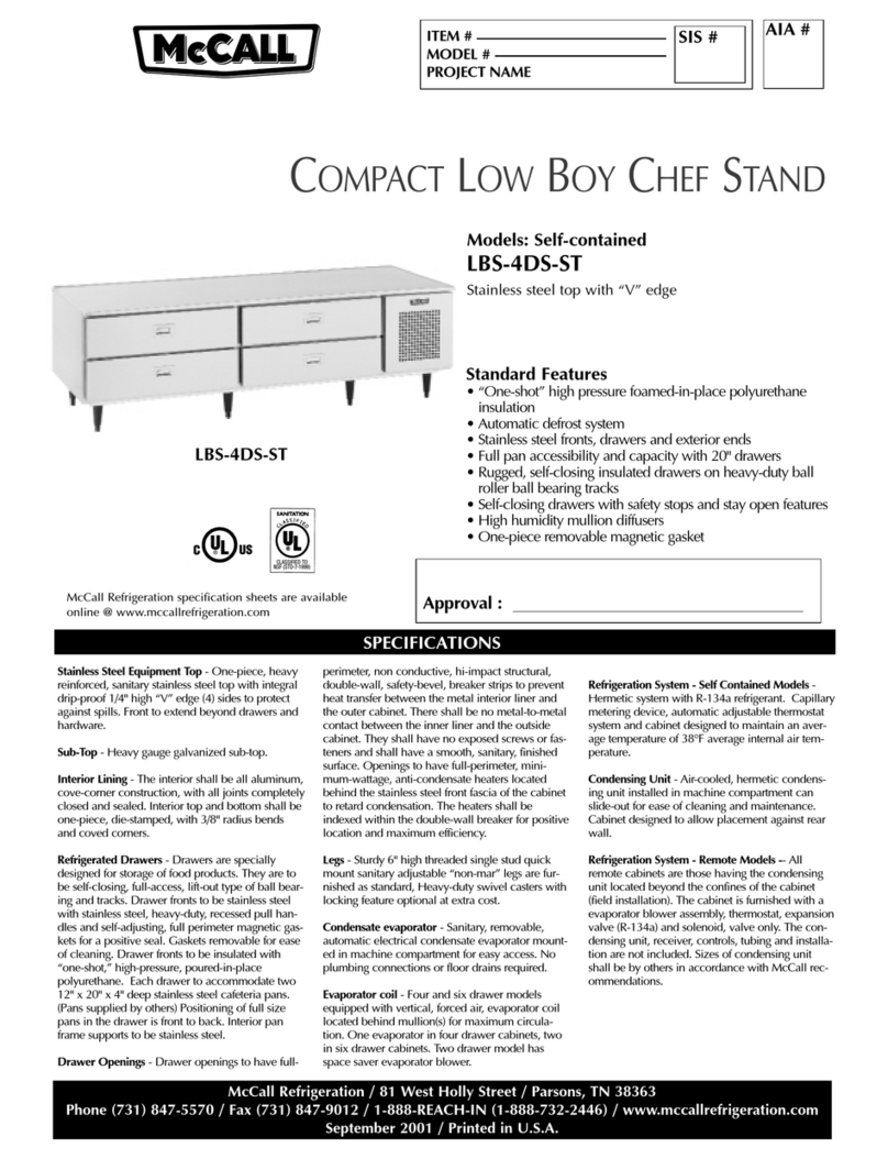 McCall LBS-4DS-ST User manual