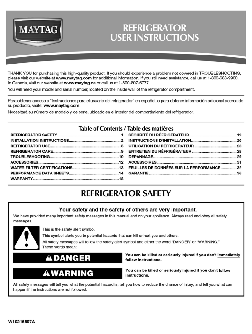 Maytag MSD2578VE User manual