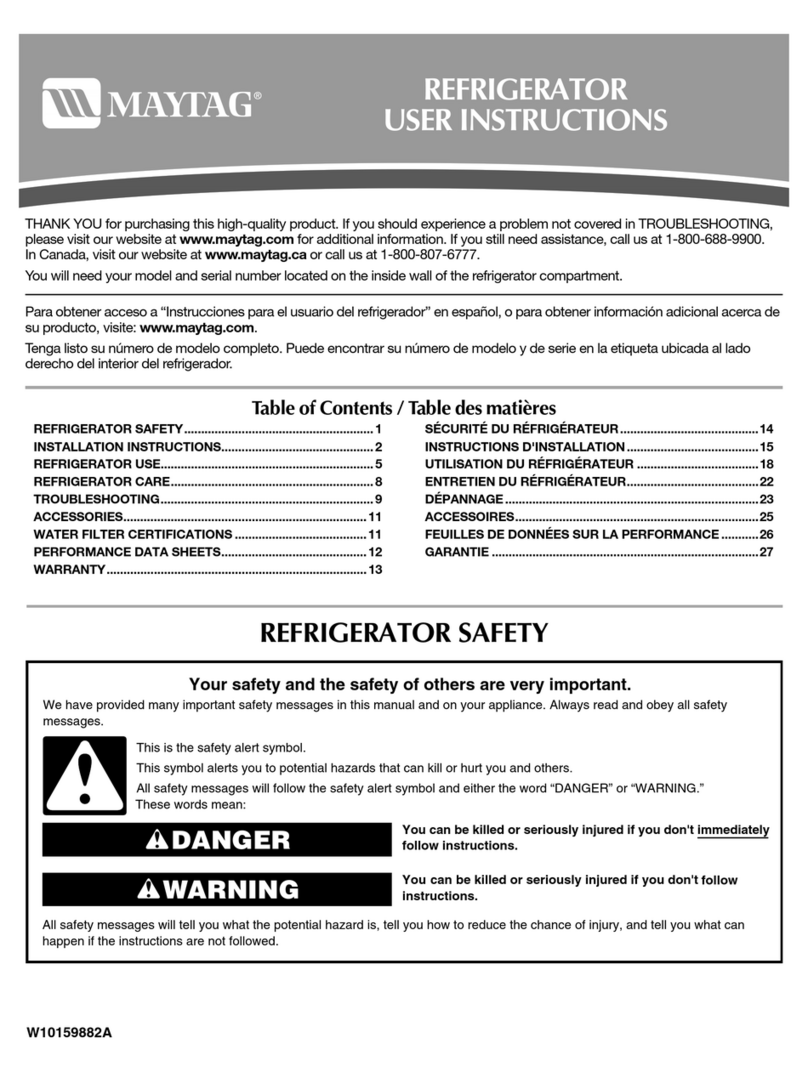 Maytag MSD2554VE User manual