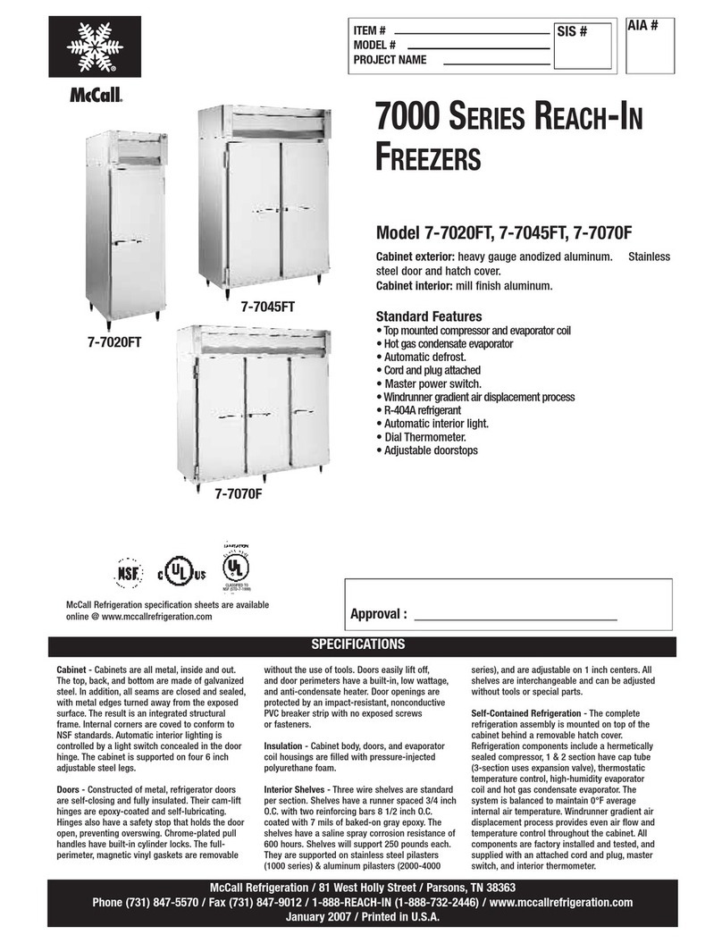 McCall 7-7020FT Specifications