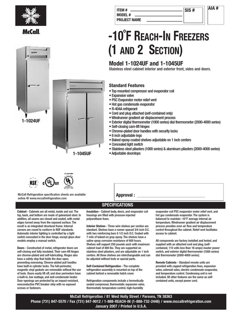 McCall 1-1024UF Specifications