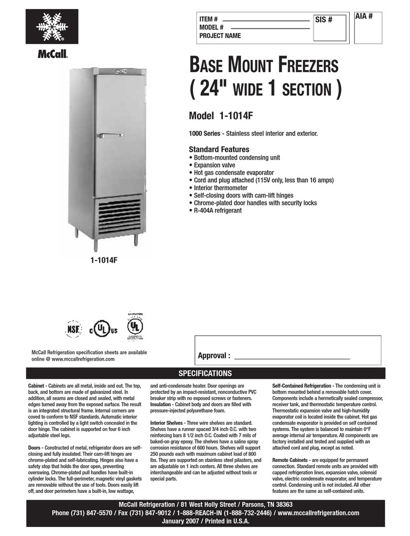 McCall 1-1014F Specifications