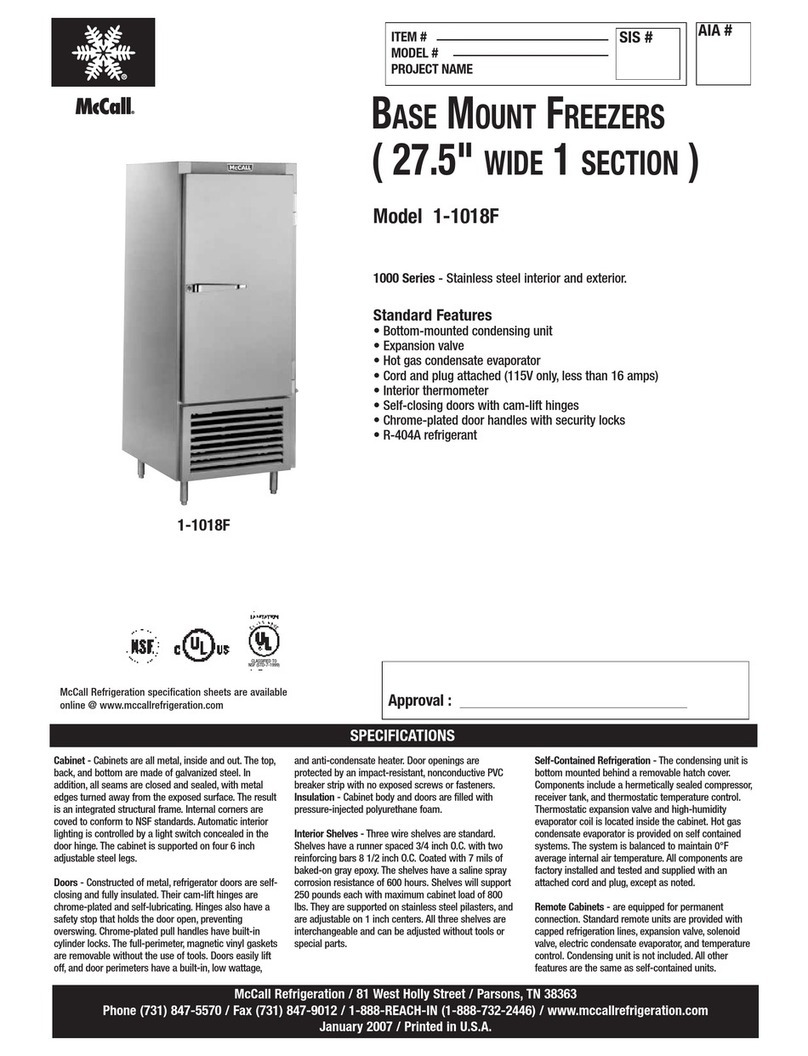 McCall 1-1018F Specifications