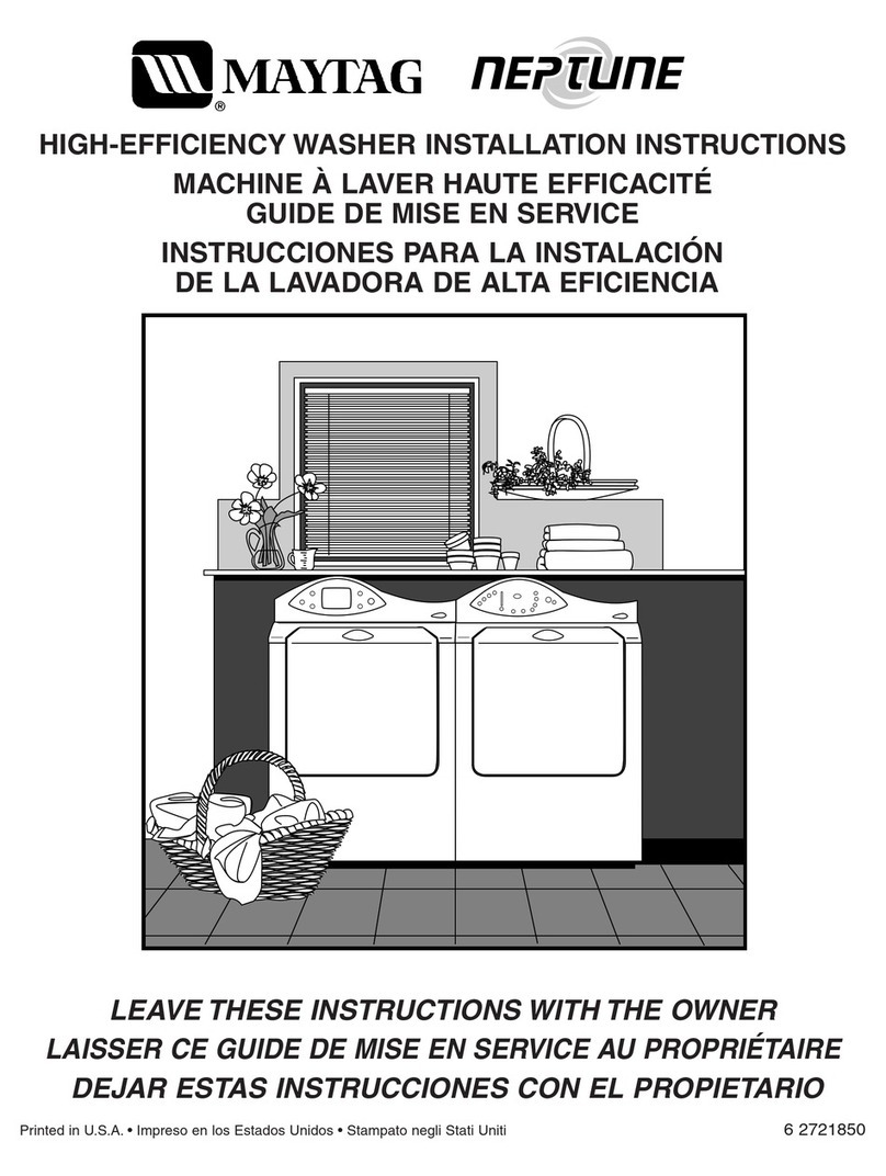 Maytag Neptune MAH6500AWW User manual