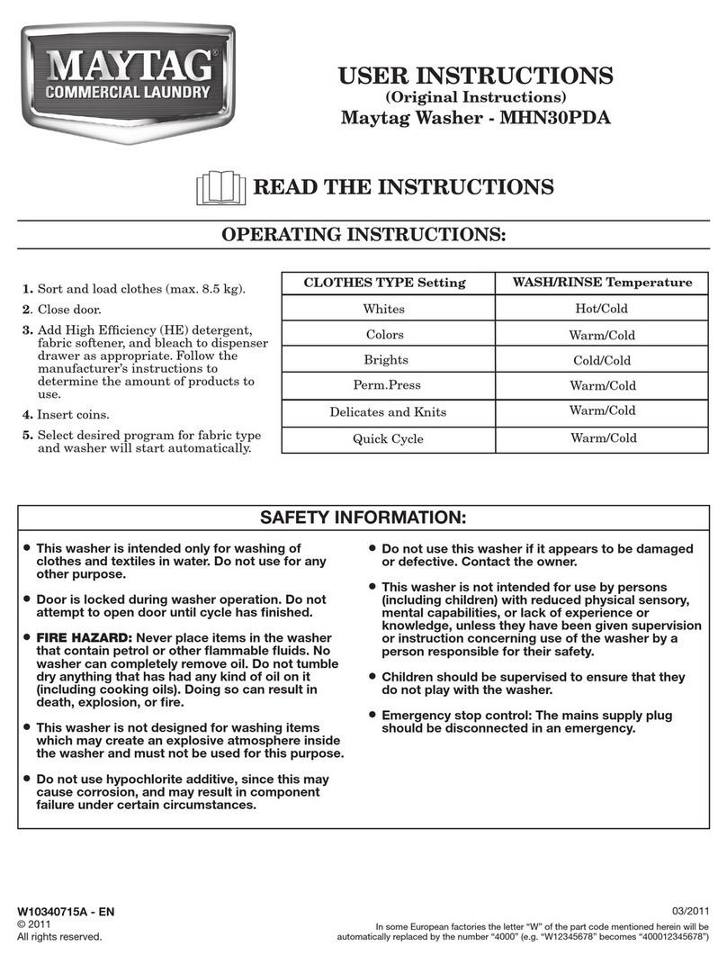 Maytag MHN30PDA User manual