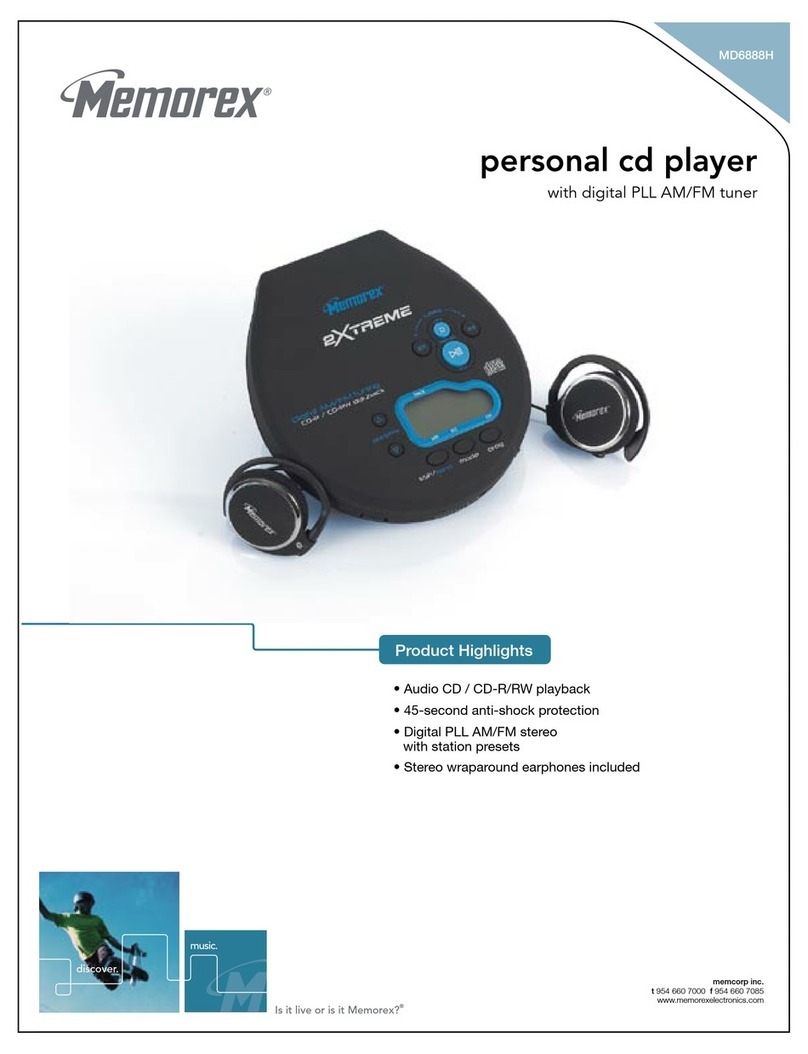 Memorex MD6888 User manual