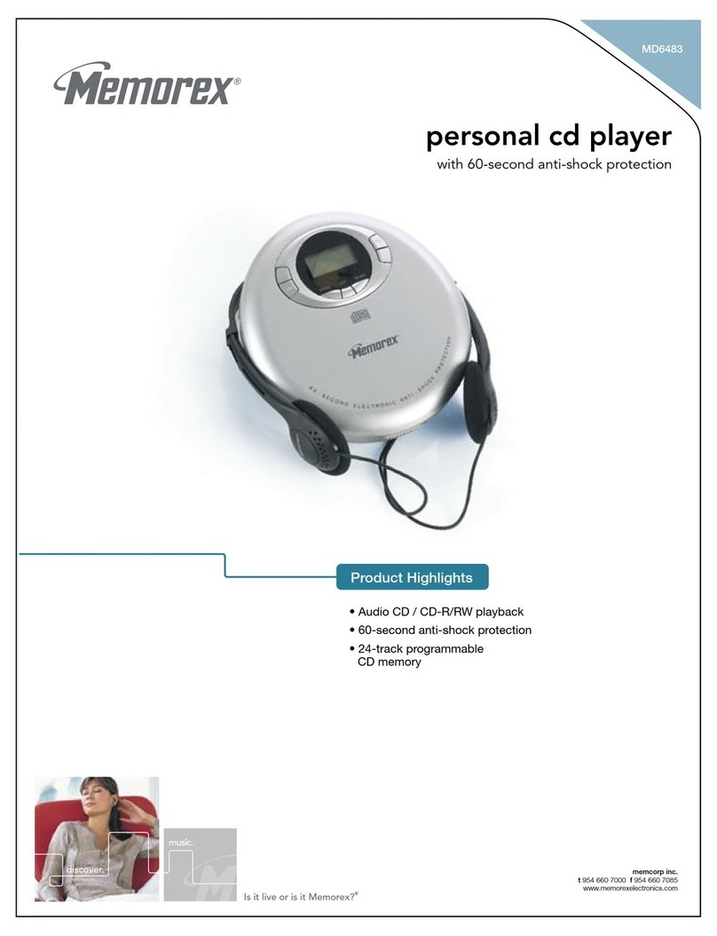 Memorex MD6483 User manual