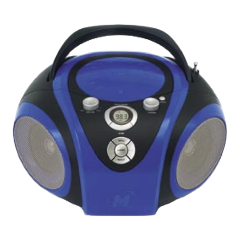 Memorex MP3844 - Portable CD Boombox User manual