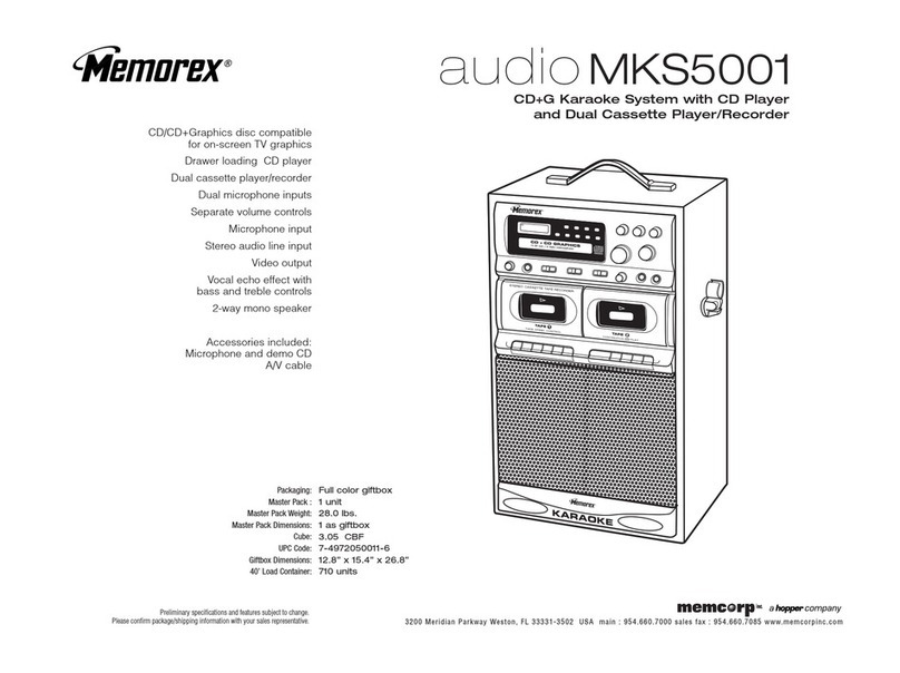 Memorex MKS 5001 User manual