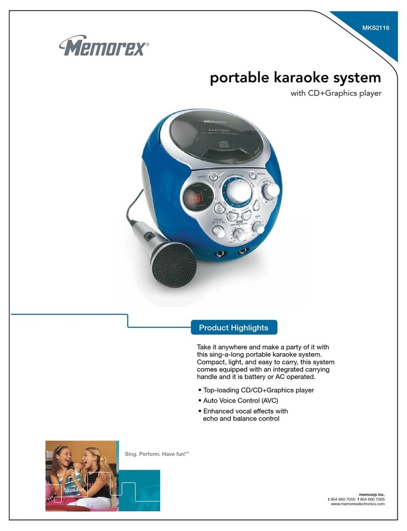 Memorex MKS2116 Specifications