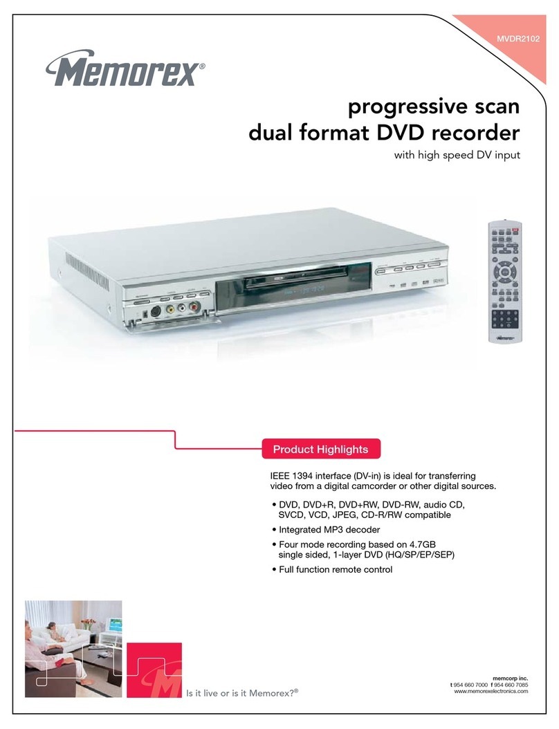 Memorex MVDR2102 User manual