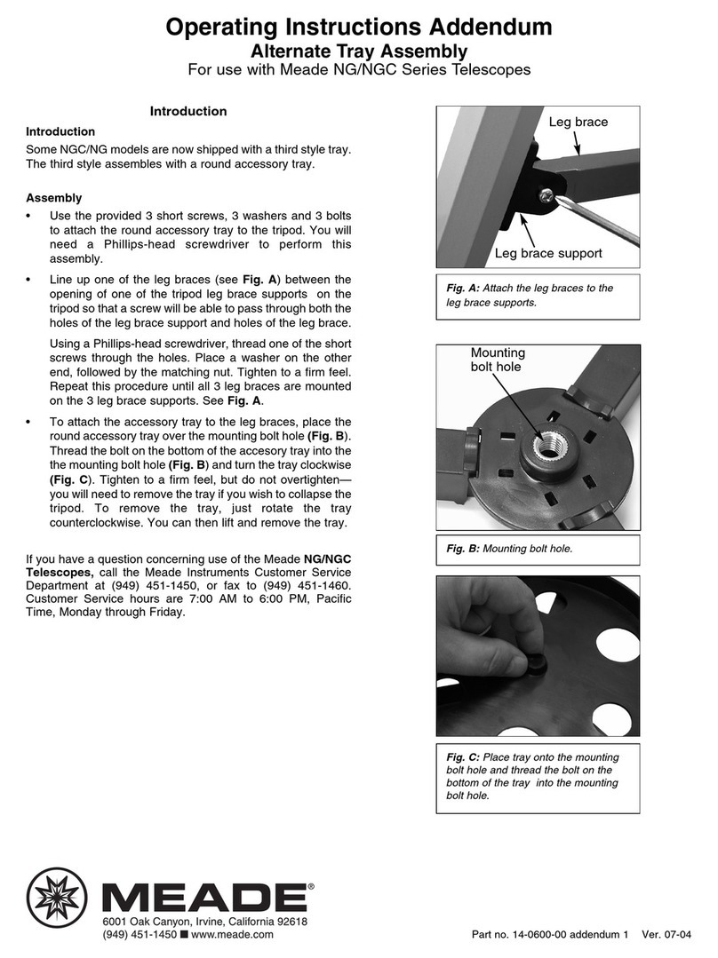 Meade Telestar NGC-60 User manual