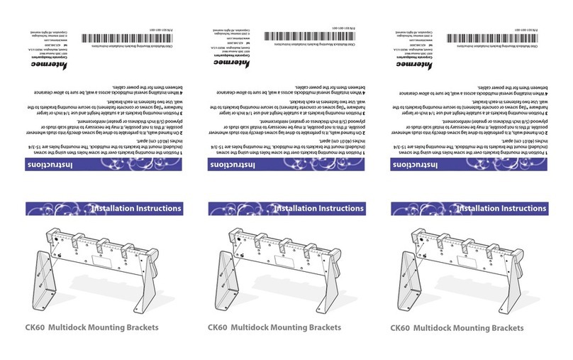 Intermec CK60 Ethernet Multidock installation instructions