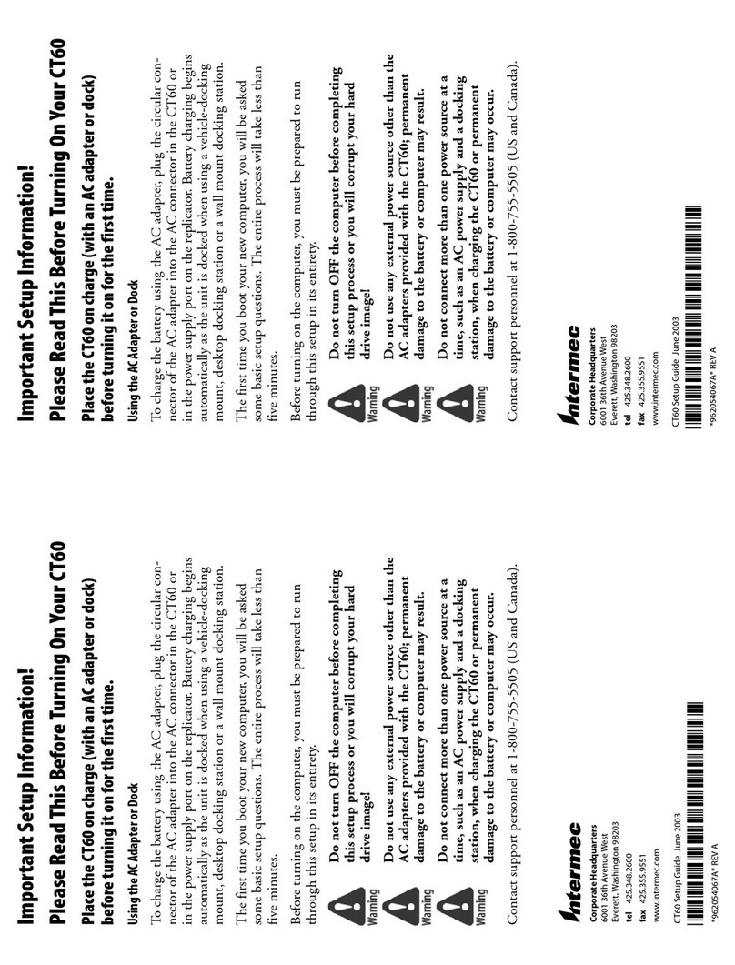 Intermec CT60 Manual