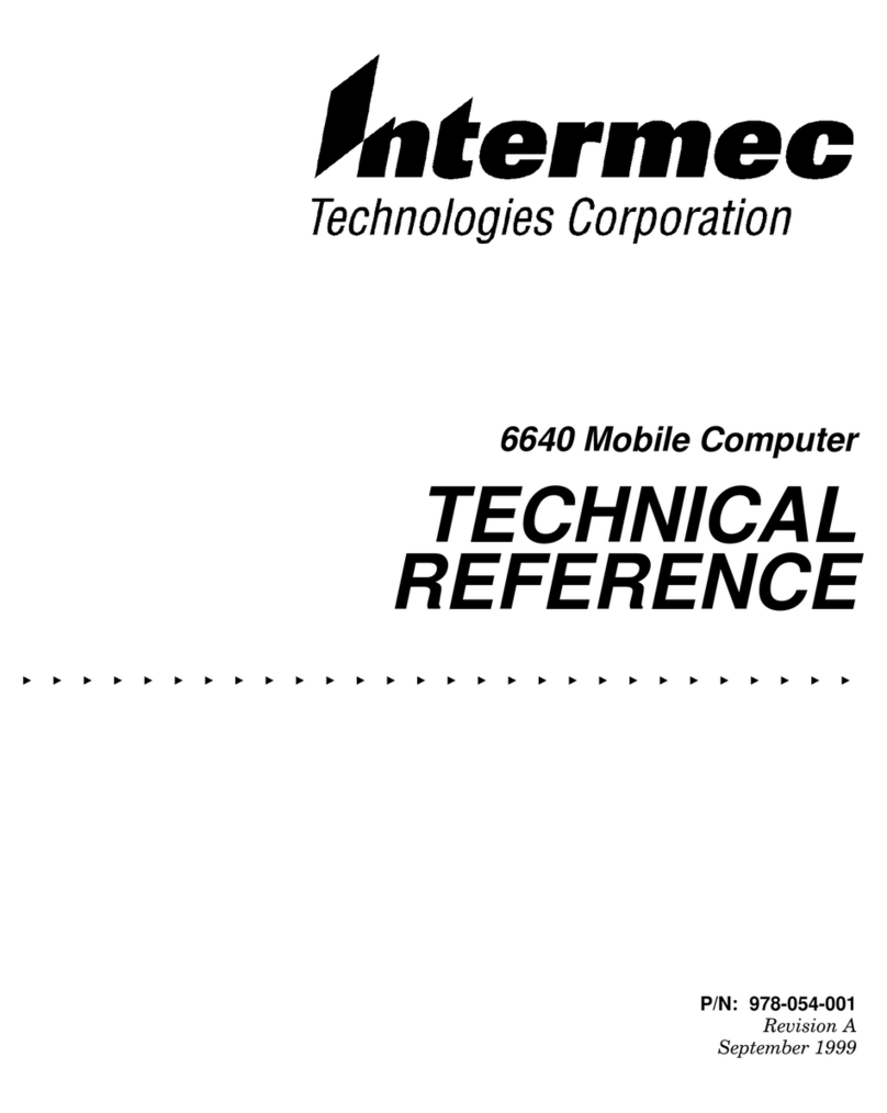 Intermec 6640 Technical reference