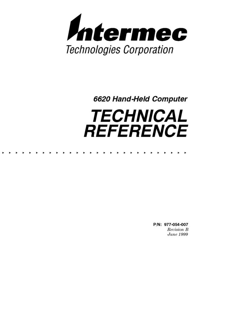 Intermec PEN*KEY 6620 Use and care manual