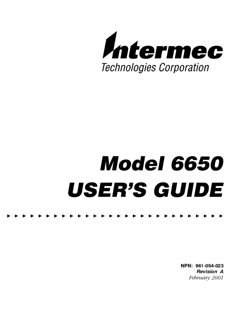 Intermec 6650 User manual