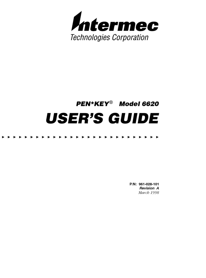Intermec PEN*KEY 6620 User manual