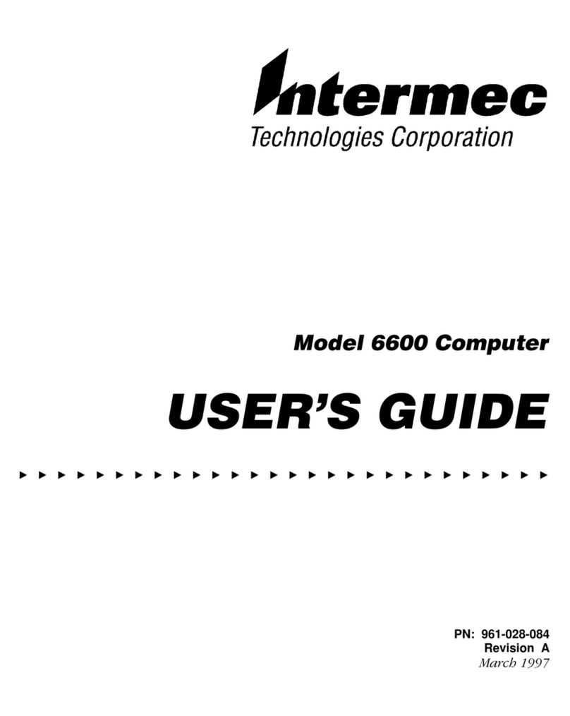 Intermec 6600 User manual