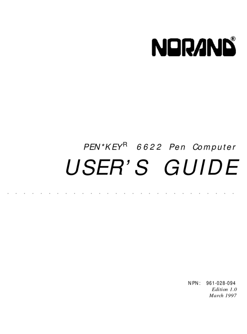 Norand PEN*KEY 6622 user guide