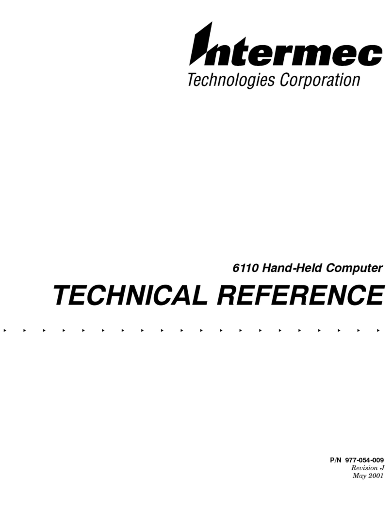 Intermec 6110 Use and care manual Intermec 6110 Use and care manual