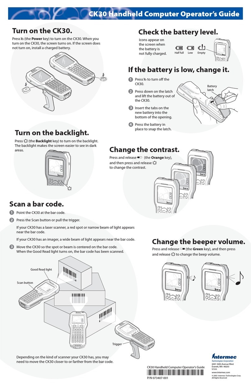 Intermec CK30 Manual