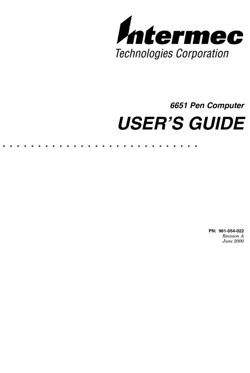 Intermec 6651 User manual Intermec 6651 User manual