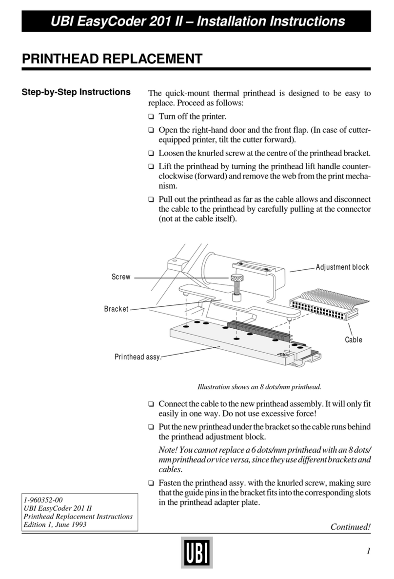 Intermec EasyCoder 201II User manual