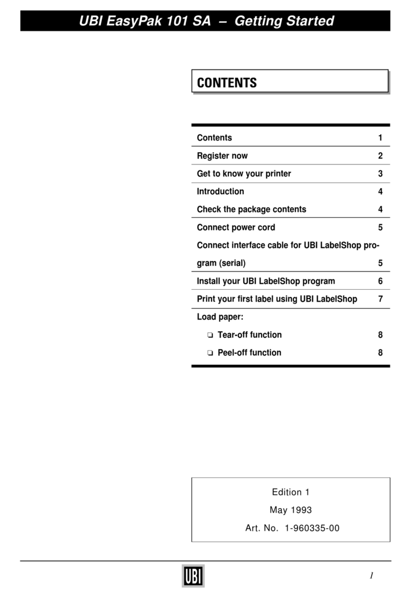 UBI EasyCoder 101 User manual