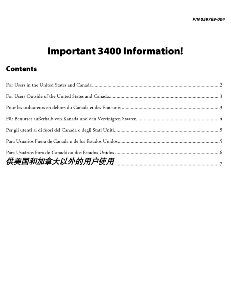 Intermec EasyCoder 3400d supplementary guide