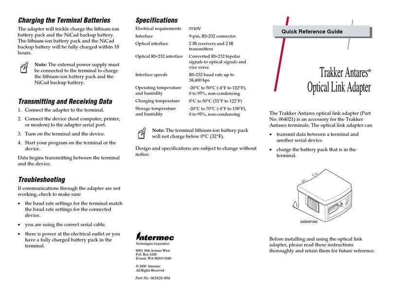 Intermec Trakker Antares 2400 User manual