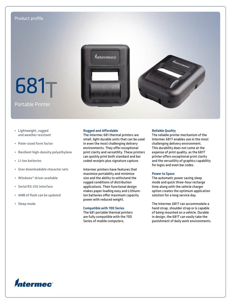 Intermec 681T User manual