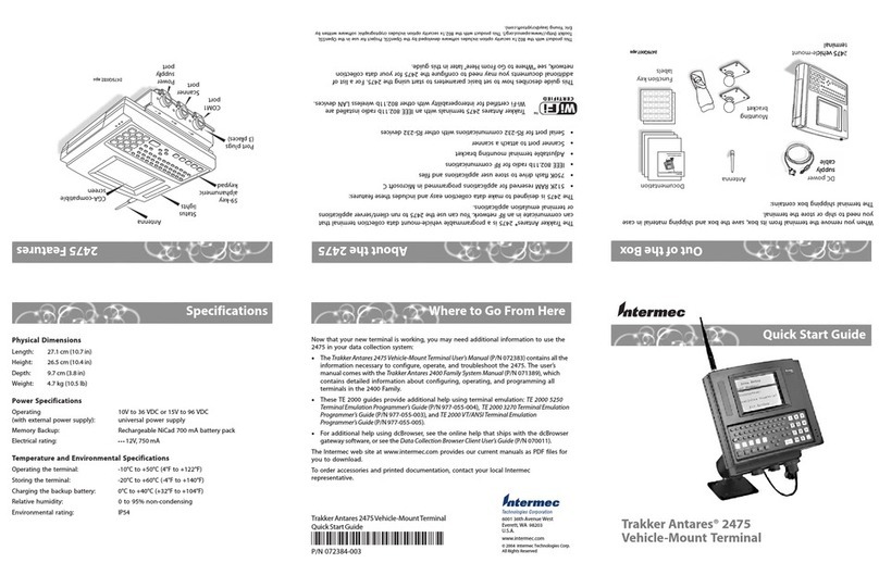 Intermec Trakker Antares 2475 User manual