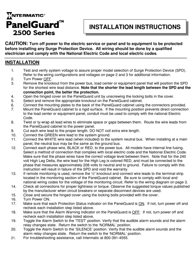 Intermatic PG2500 User manual