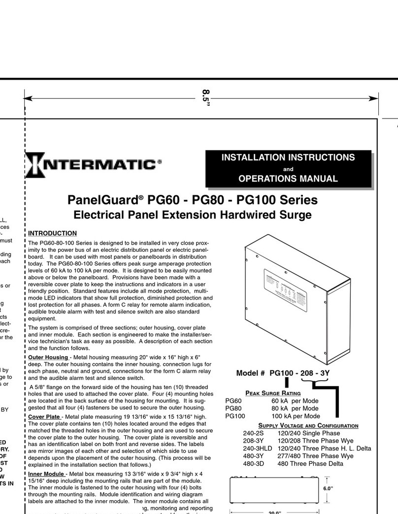 Intermatic PanelGuard PG100 Series Troubleshooting guide
