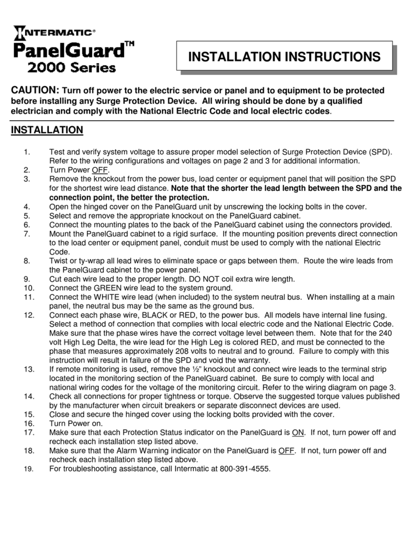 Intermatic PG2000 User manual