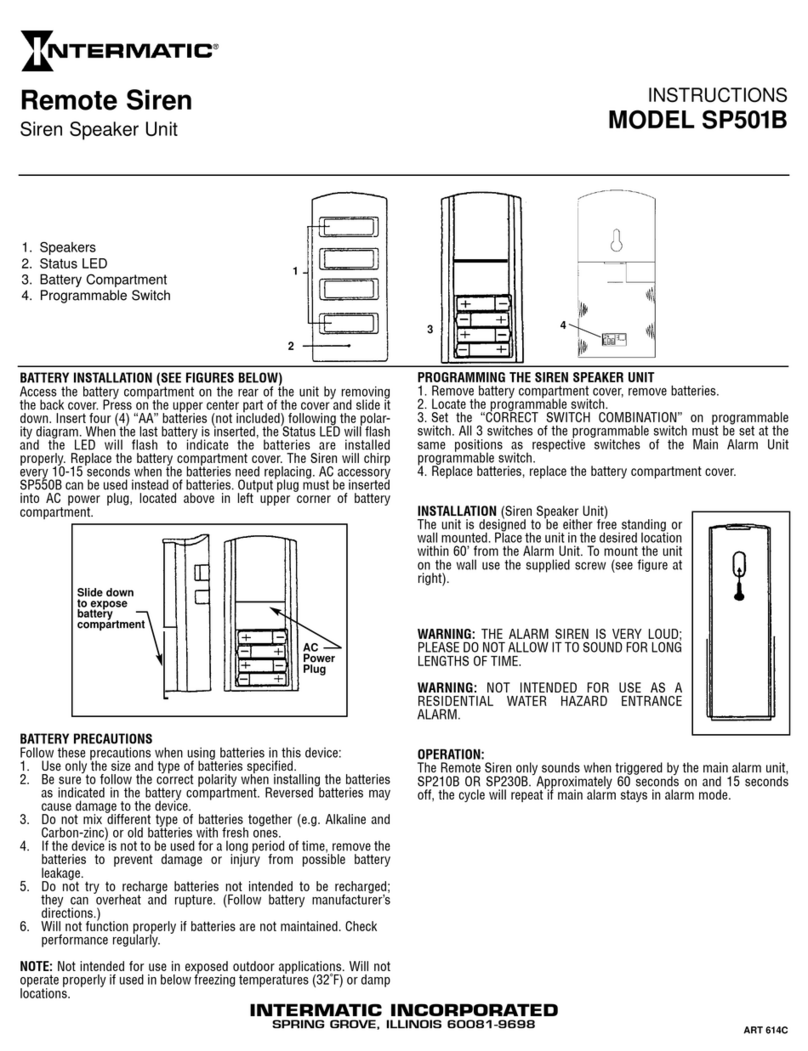 Intermatic SP501B User manual