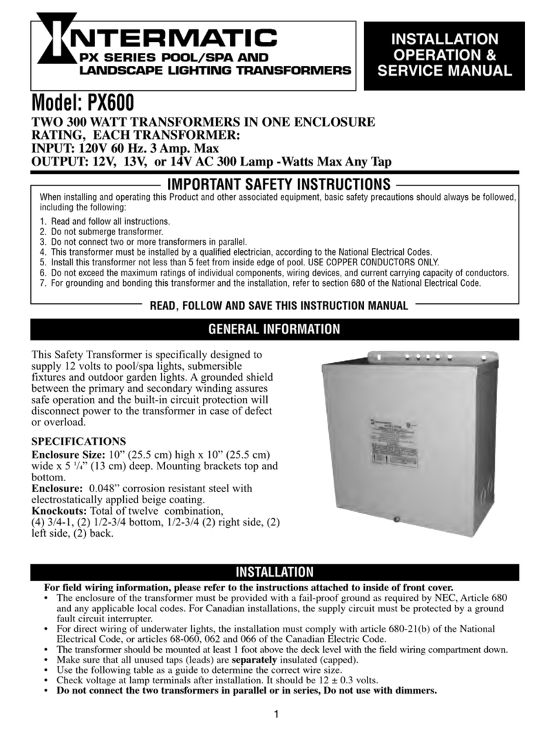 Intermatic PX600 Manual