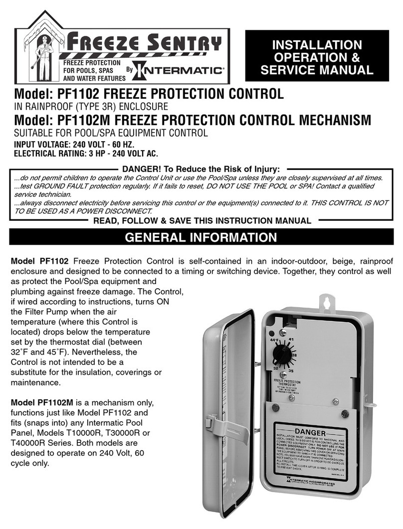 Intermatic PF1102 Installation, operation & service manual Intermatic PF1102 Installation, operation & service manual