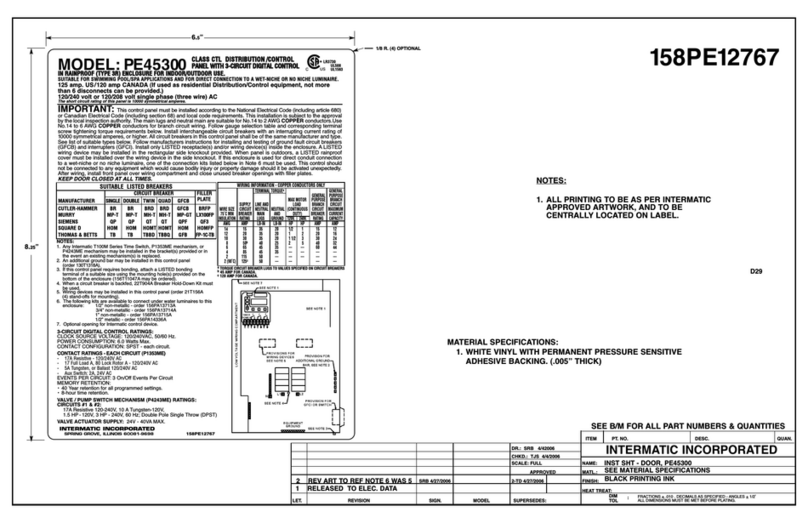 Intermatic PE45300 Manual