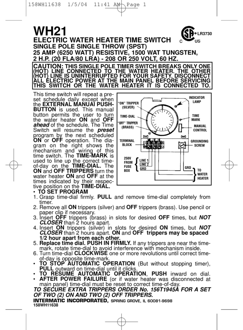 Intermatic WH21 User manual