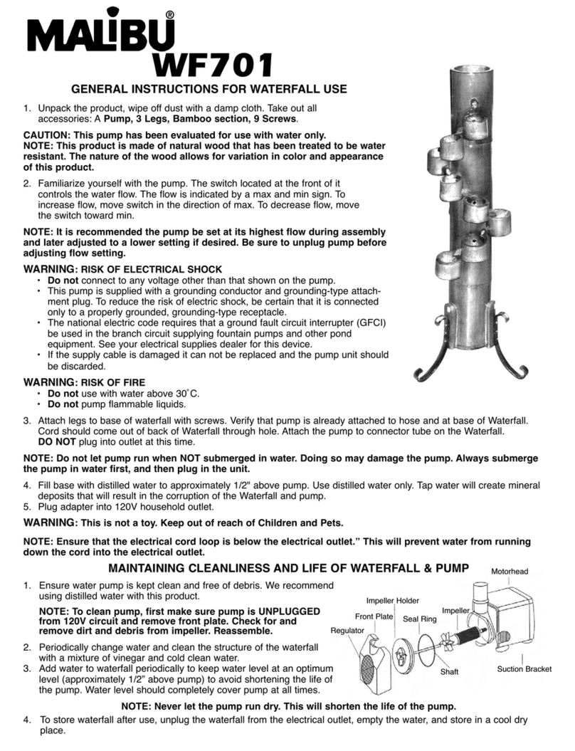 Malibu Boats WF701 General instructions