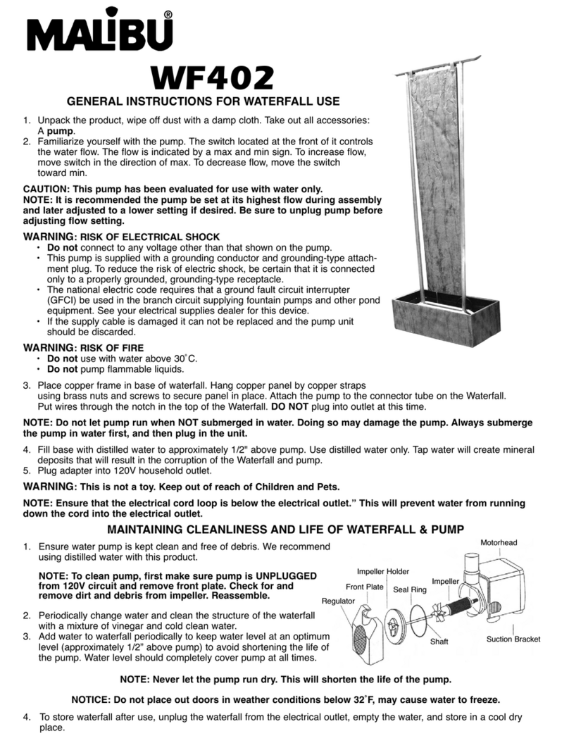 Malibu Boats WF402 General instructions