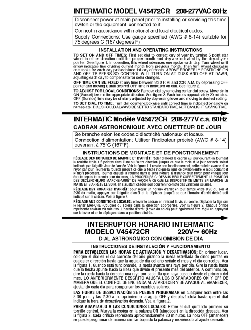 Intermatic V45472CR User manual