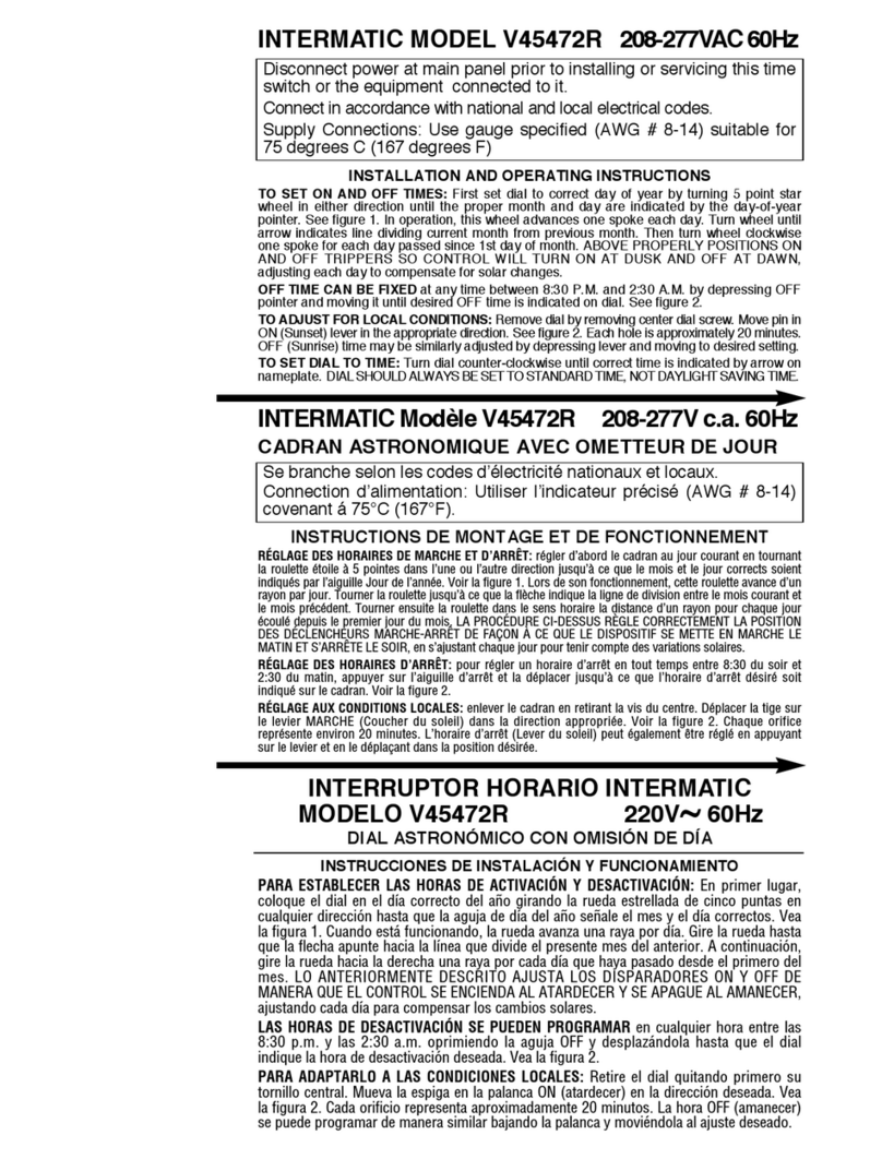 Intermatic V45472R User manual