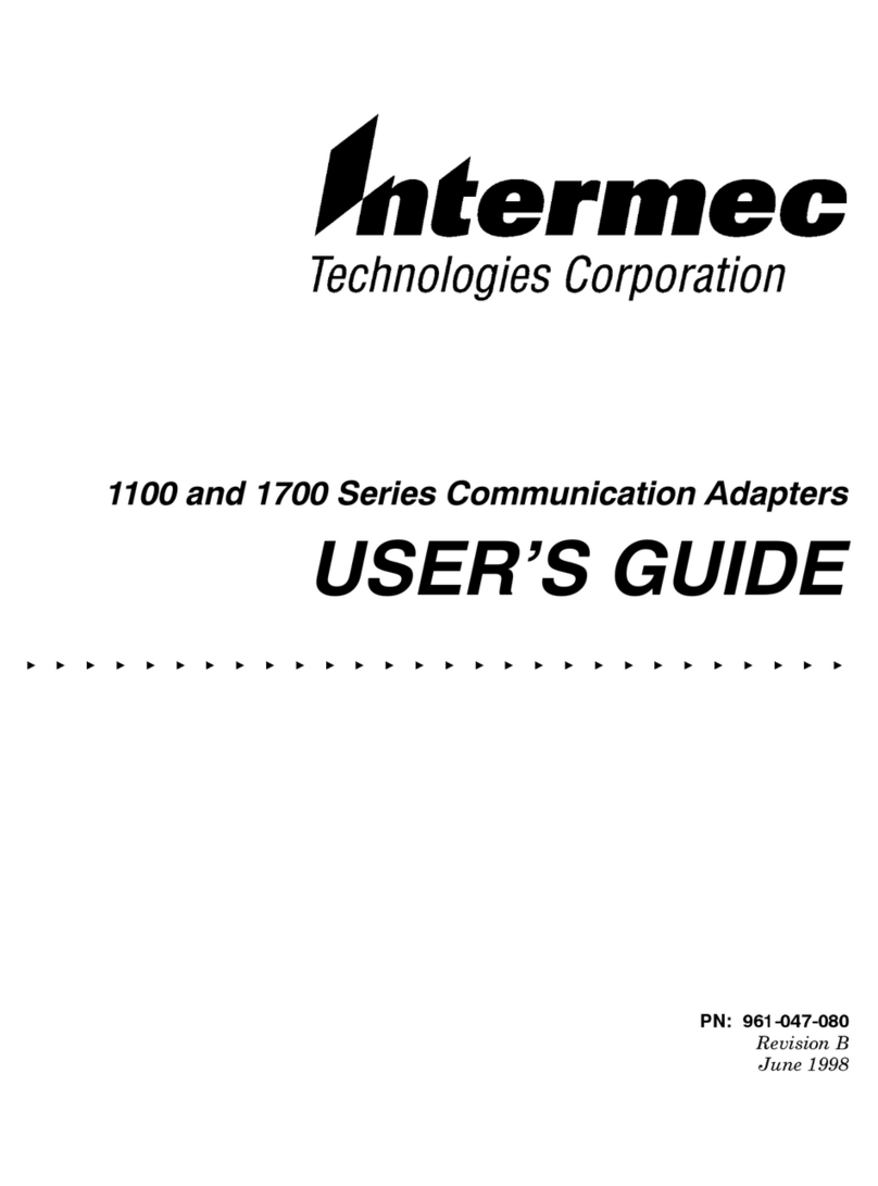 Intermec 1700 Series User manual Intermec 1700 Series User manual