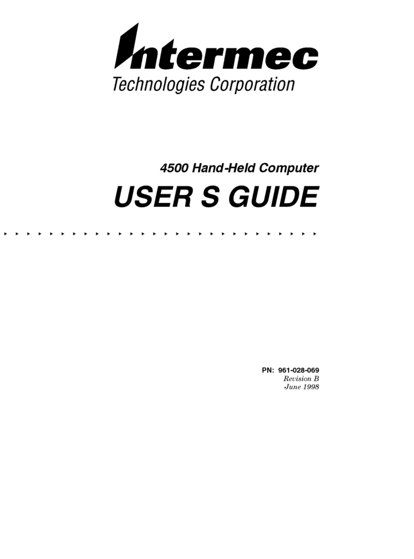 Intermec 4500 User manual