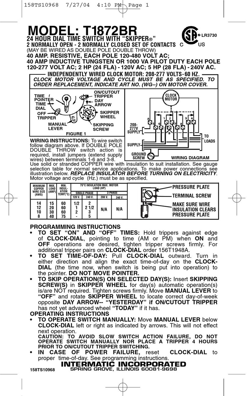 Intermatic T1872BR Manual