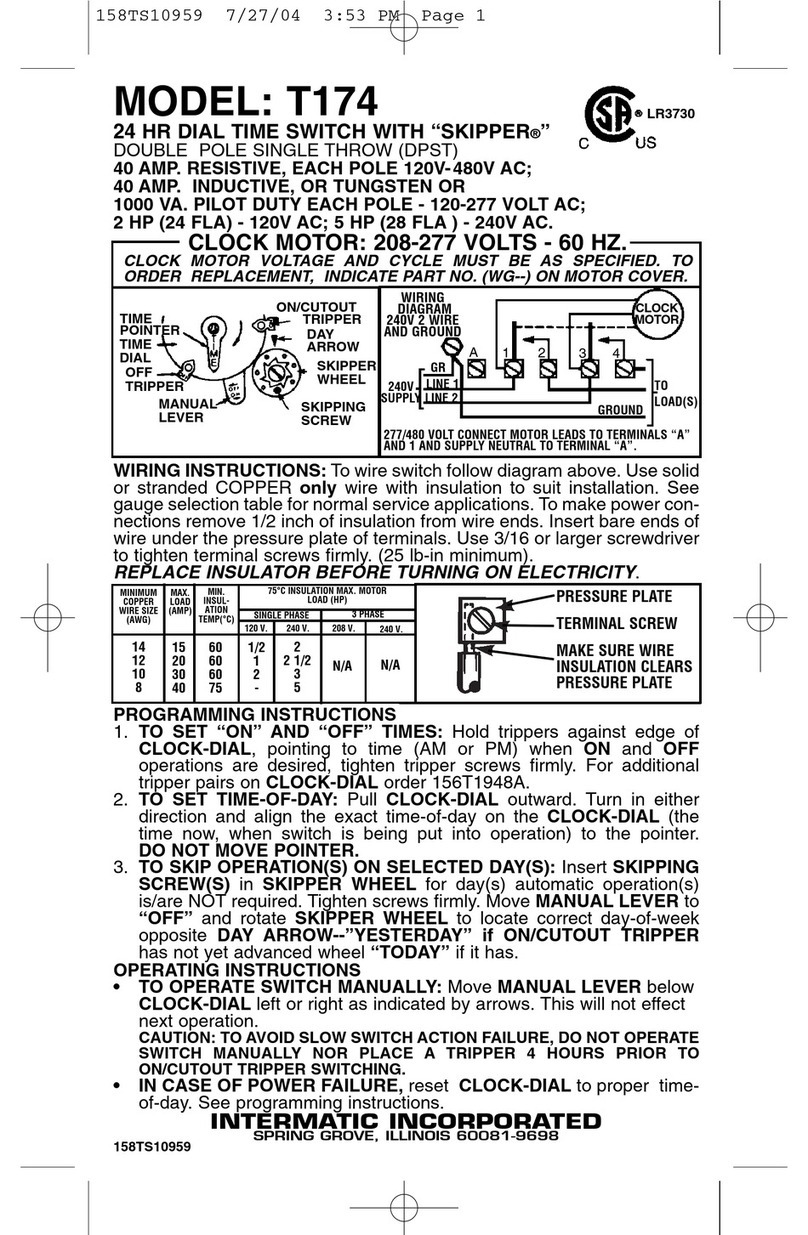 Intermatic T174 Manual